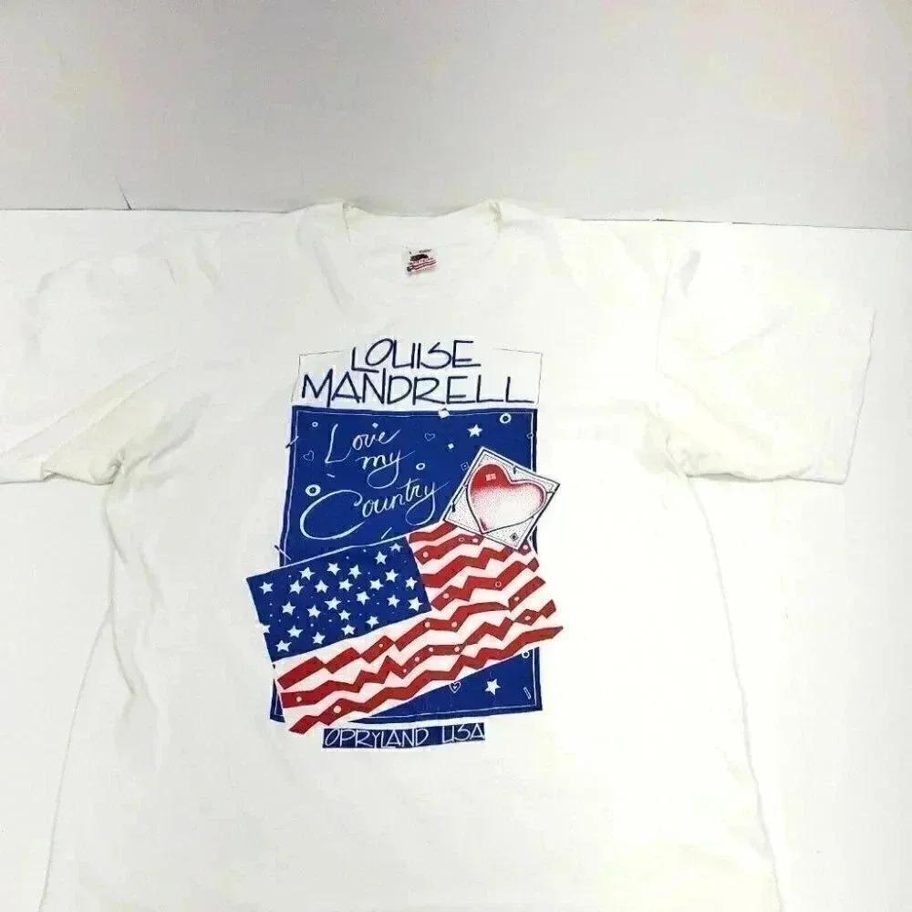 Vintage Louise Mandrell Opryland USA Tee Shirt Size Large  Made in USA